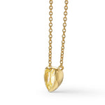 Fancy Light Yellow Heart Shape Diamond Pendant