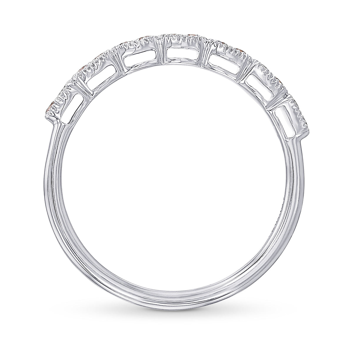 Fancy Light Pink Diamond Band 