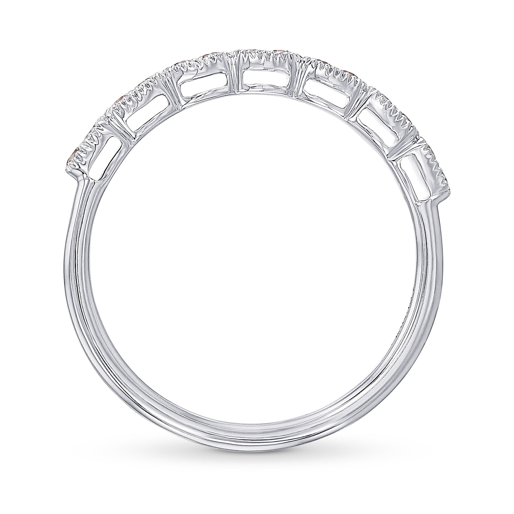 Fancy Light Pink Diamond Band 