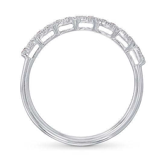 Fancy Light Pink Diamond Band 