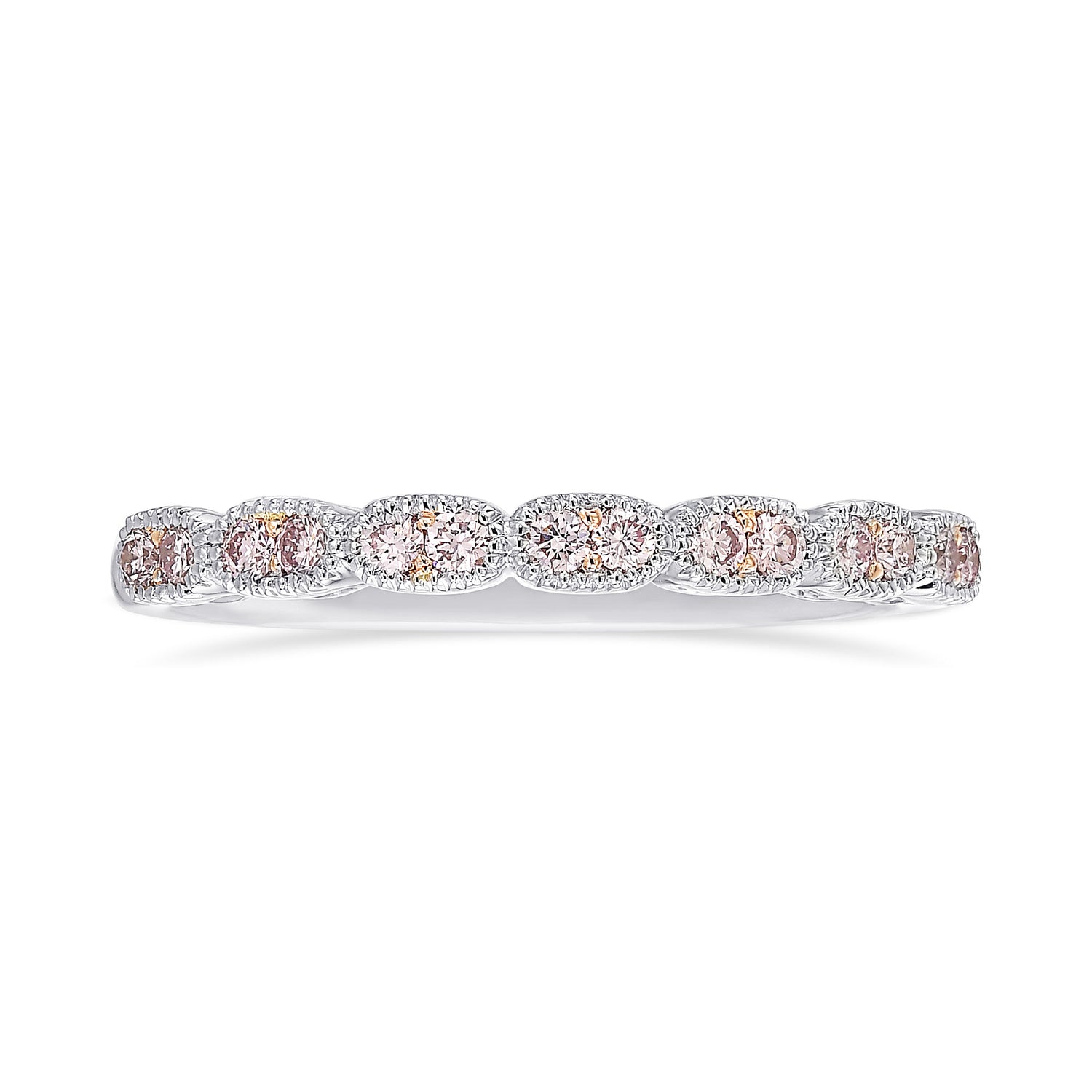 Fancy Light Pink Diamond Band 