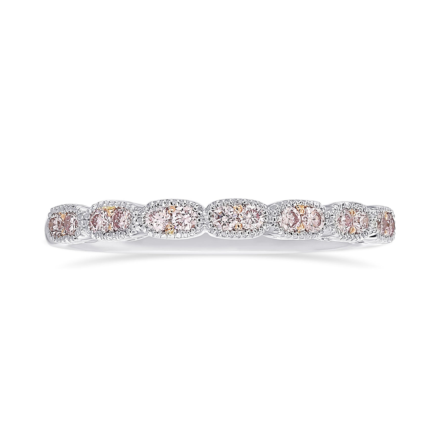 Fancy Light Pink Diamond Band 