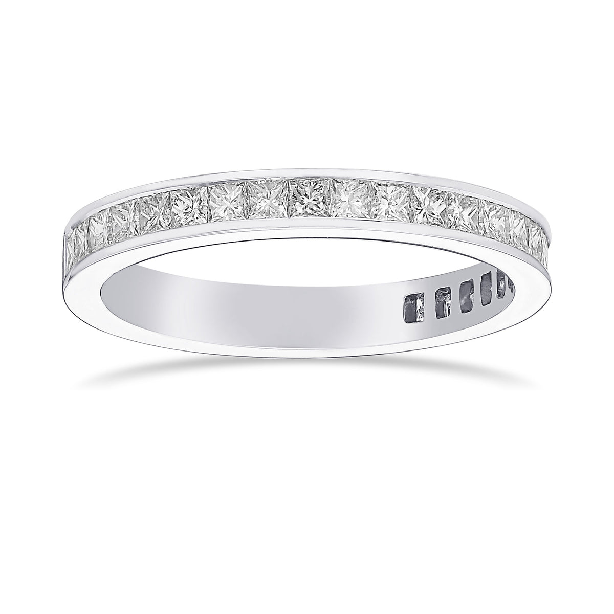 Princess Diamond Half Eternity Wedding Band