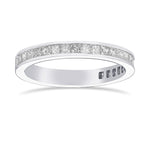 Princess Diamond Half Eternity Wedding Band