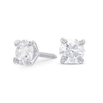 Round Brilliant Stud Diamond Earrings