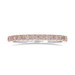 Fancy Light Pink Diamond Half Eternity Ring