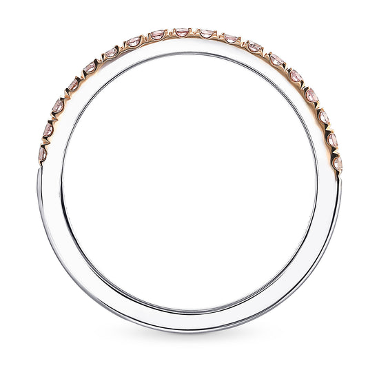 Fancy Light Pink Diamond Half Eternity Ring