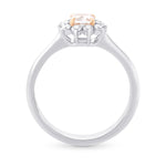 Fancy Light Purplish Pink Cushion Diamond Halo Ring