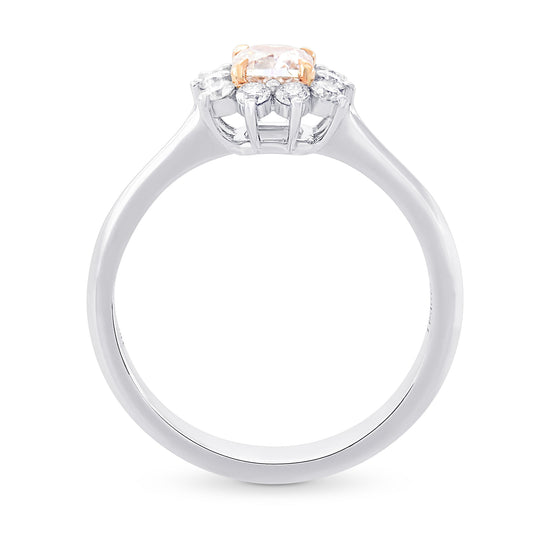Fancy Light Purplish Pink Cushion Diamond Halo Ring