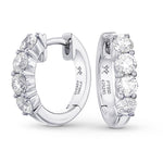 Round Diamond Hoop Earrings