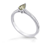 Chameleon Pear Diamond Solitaire Ring