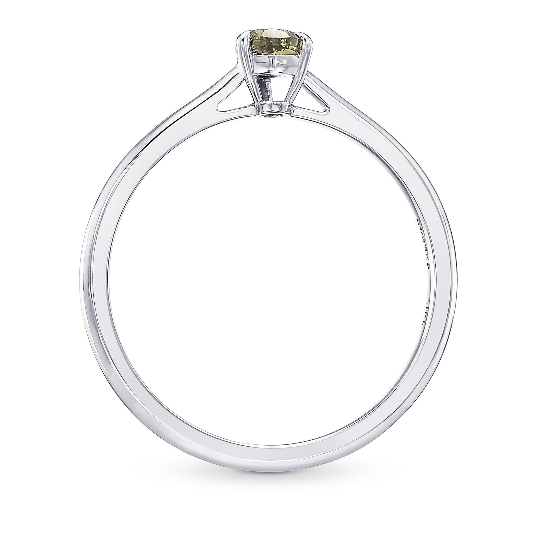 Chameleon Pear Diamond Solitaire Ring