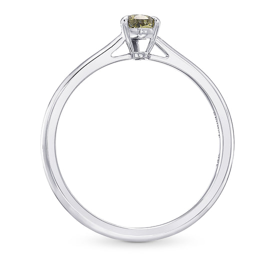 Chameleon Pear Diamond Solitaire Ring