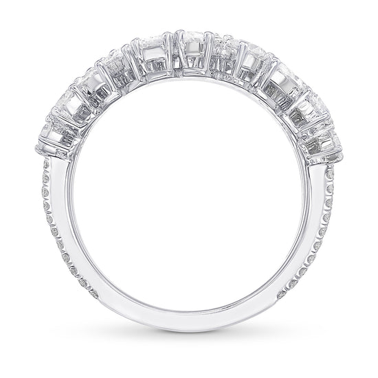 Mixed Shape Four Band Diamond Ring