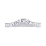 Princess Shape Diamond Wedding Band 