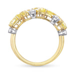 Fancy Yellow Mix and Collection Diamonds Band Ring