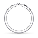 Black and Collection color Diamond Half-Eternity Wedding Band Ring