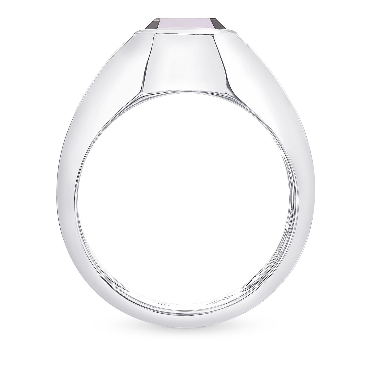 Black Radiant Diamond Gents Ring