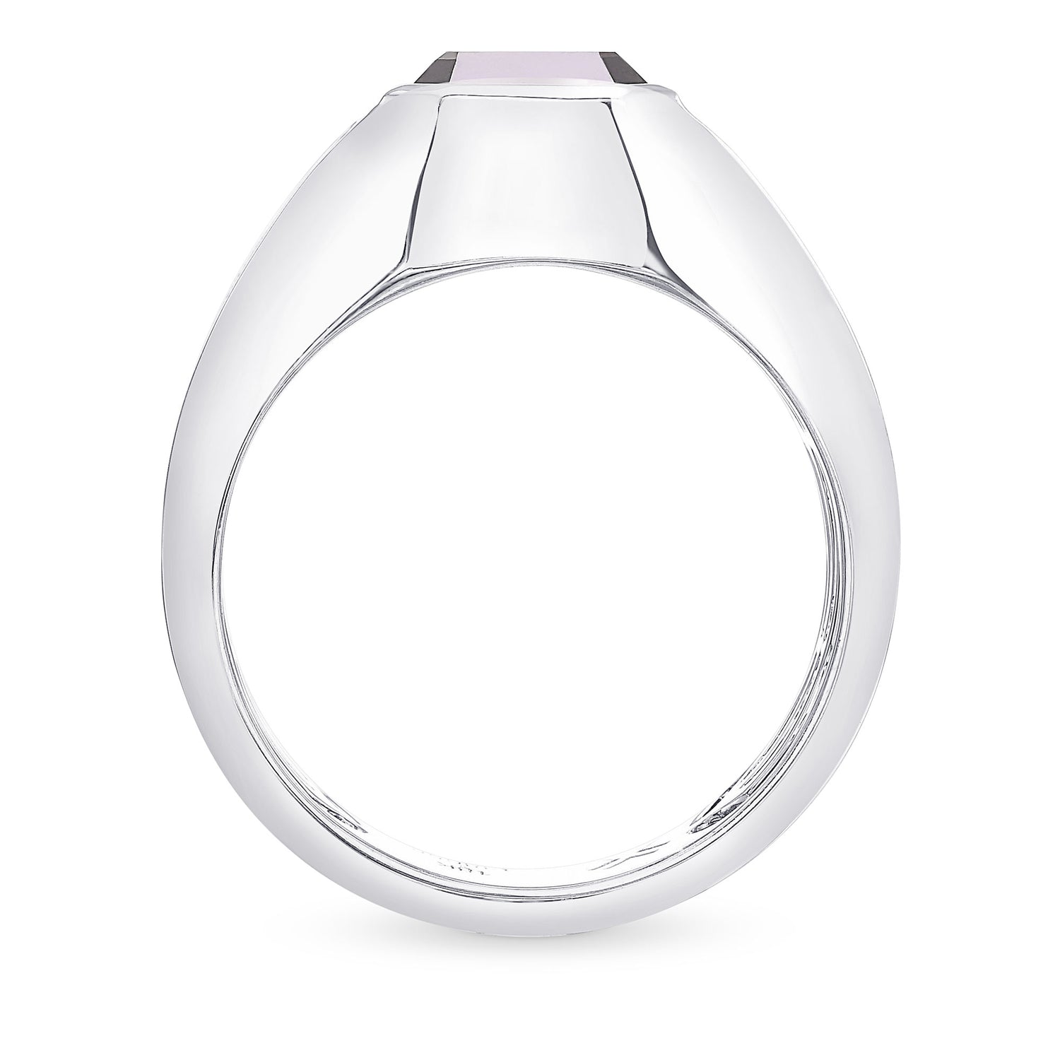 Black Radiant Diamond Gents Ring