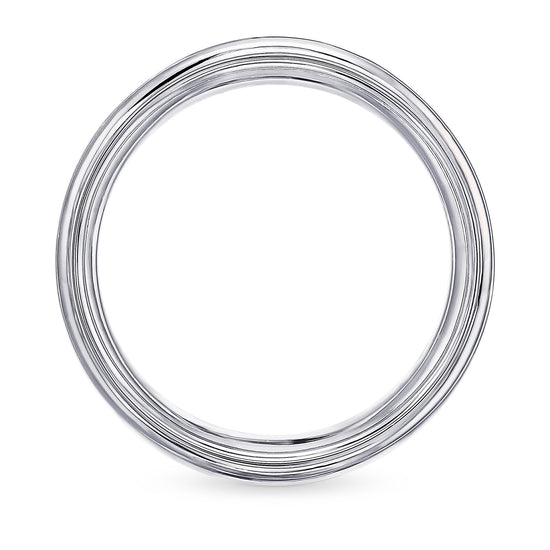 Fancy Vivid Orange Yellow Men's Diamond Band Ring