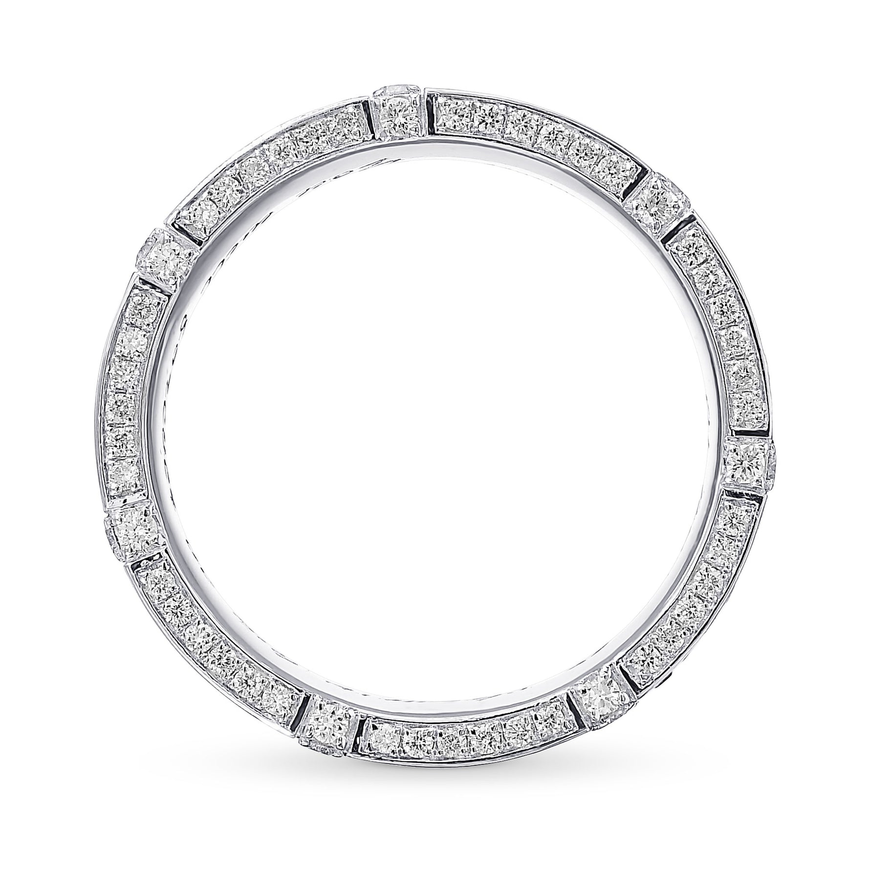 Black and White Pave Diamond Man's Ring