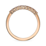 Fancy Light Pink Diamond 9 Stone Stacking Band Ring