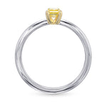 Fancy Intense Yellow Radiant Solitaire Ring