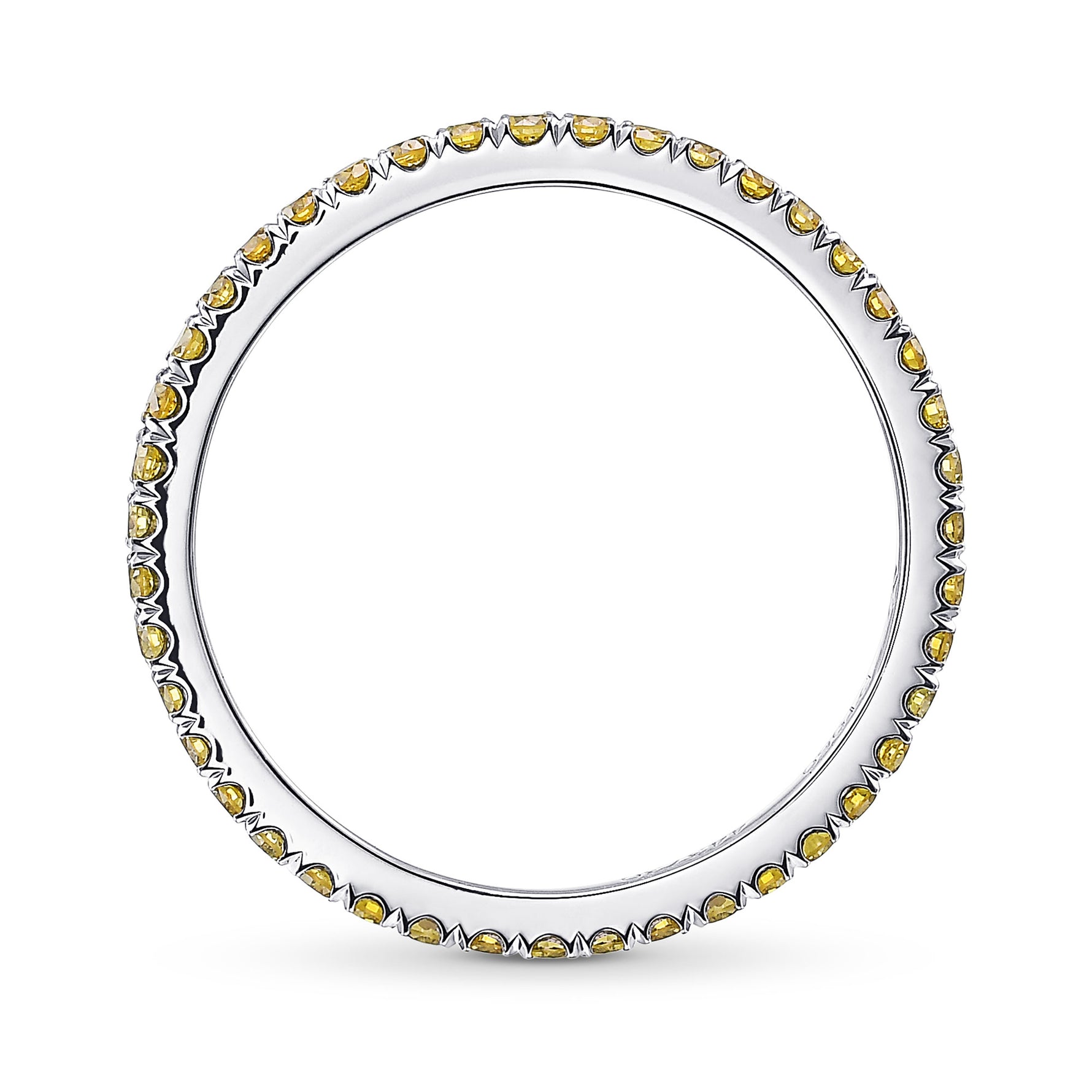 Fancy Intense Yellow Diamond Full Eternity Band