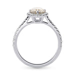 Fancy Gray Oval Diamond Dress Ring 