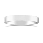 Flat Platinum Wedding Band