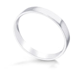 Flat Platinum Wedding Band