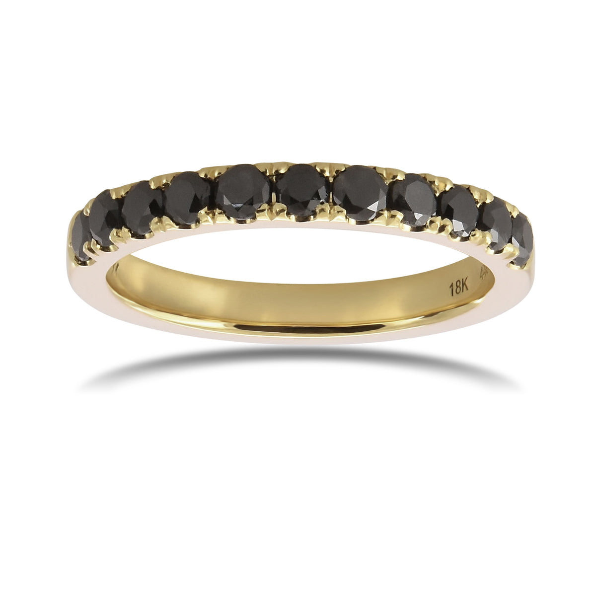 Black Diamond Wedding Band Ring