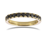 Black Diamond Wedding Band Ring