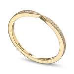 Brilliant Diamond Tapered Wedding Band