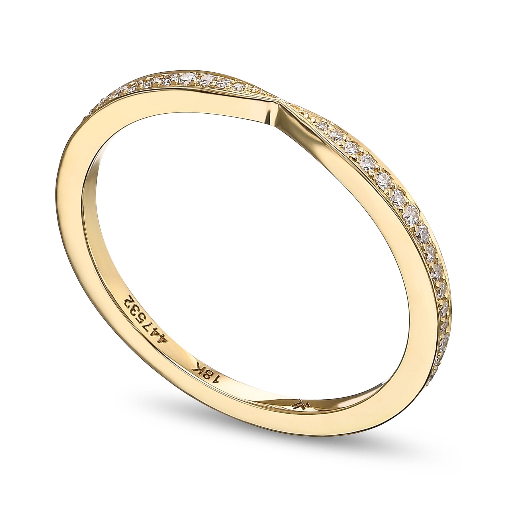 Brilliant Diamond Tapered Wedding Band
