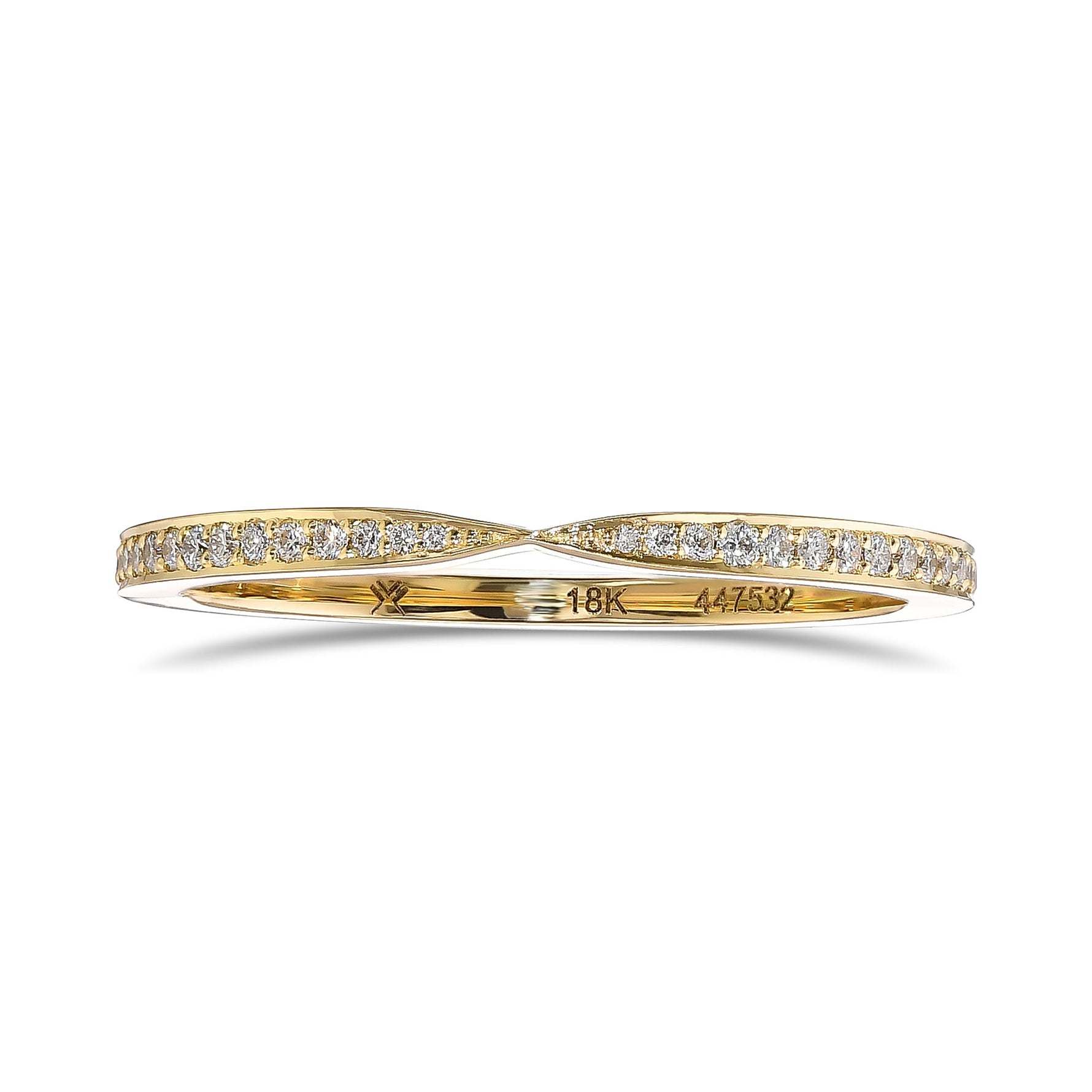 Brilliant Diamond Tapered Wedding Band