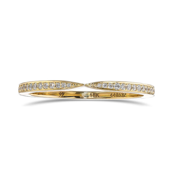 Brilliant Diamond Tapered Wedding Band