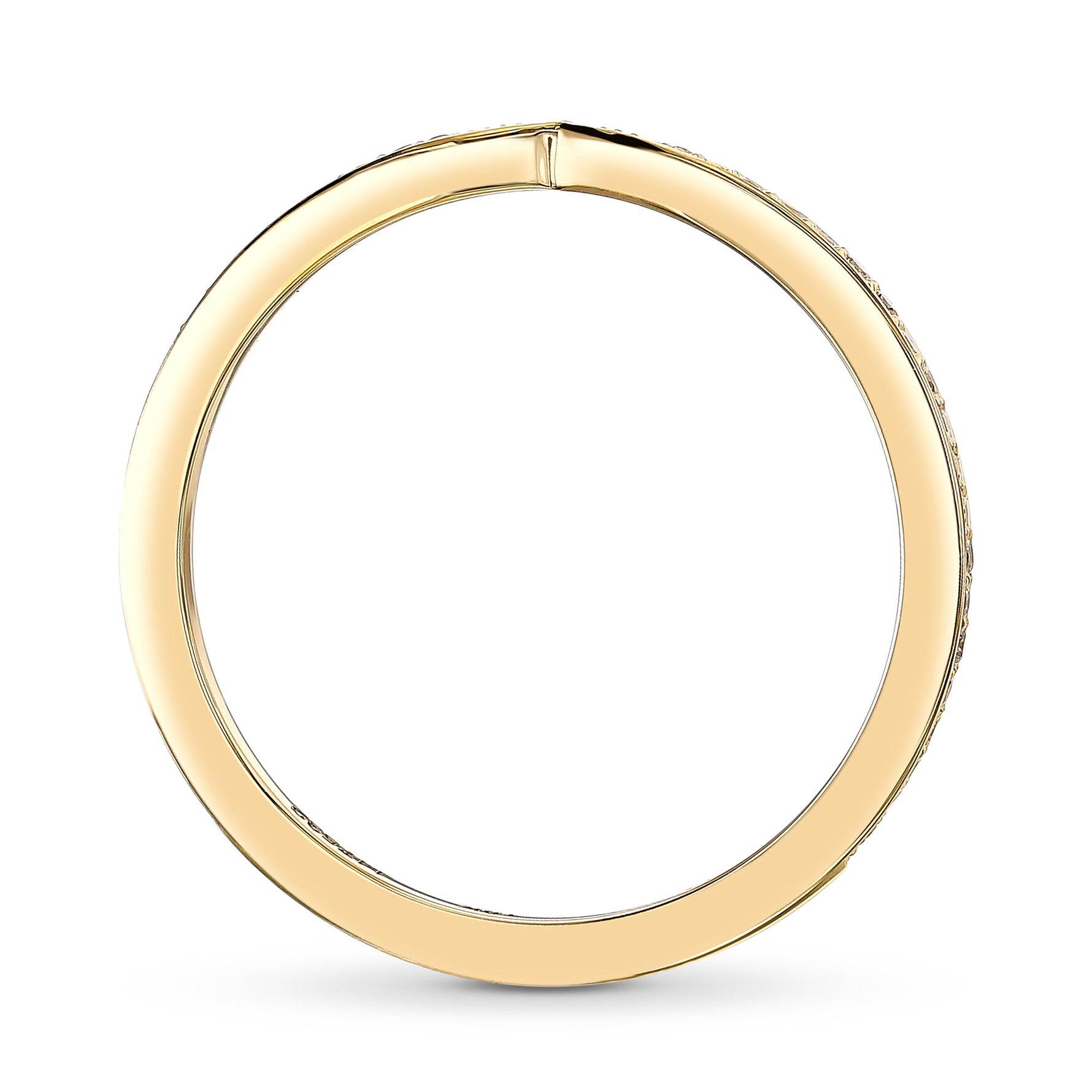 Brilliant Diamond Tapered Wedding Band