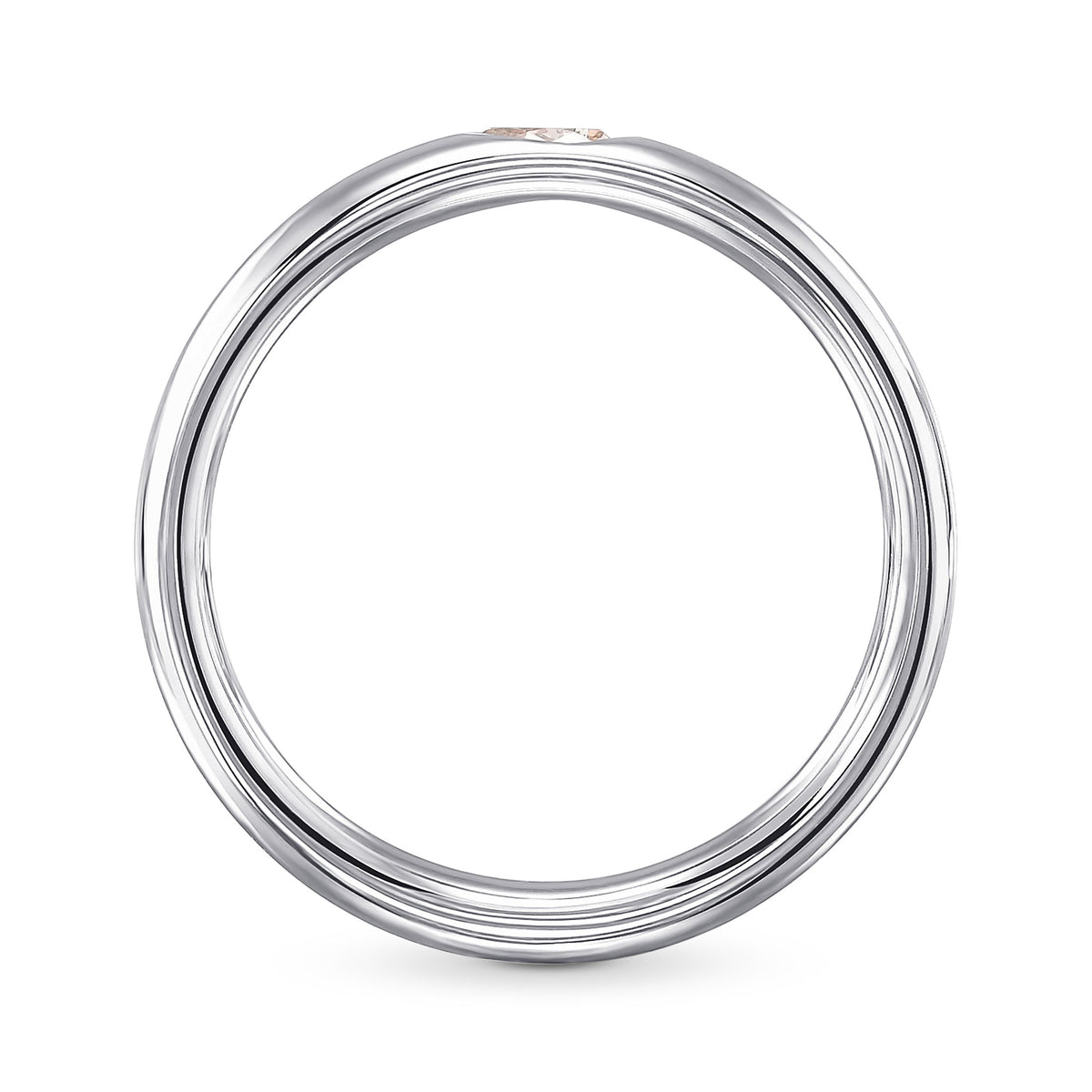 Fancy Pinkish Brown Pear Classic Solitaire Engagement Diamond Ring