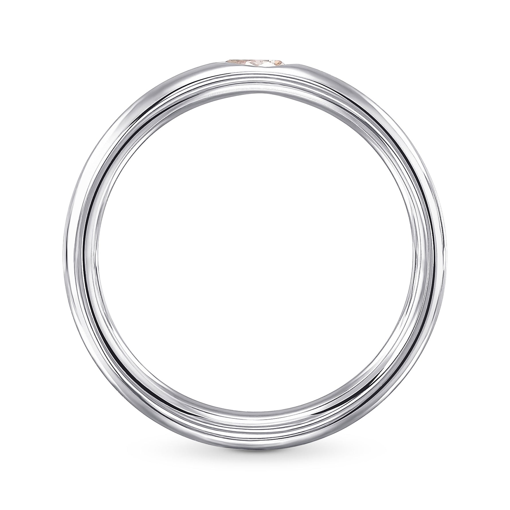 Fancy Pinkish Brown Pear Classic Solitaire Engagement Diamond Ring