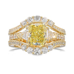 Diamond Wedding Milgrain Jacket Ring