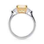 Fancy Intense Yellow Radiant Diamond Engagement & Wedding Ring Set