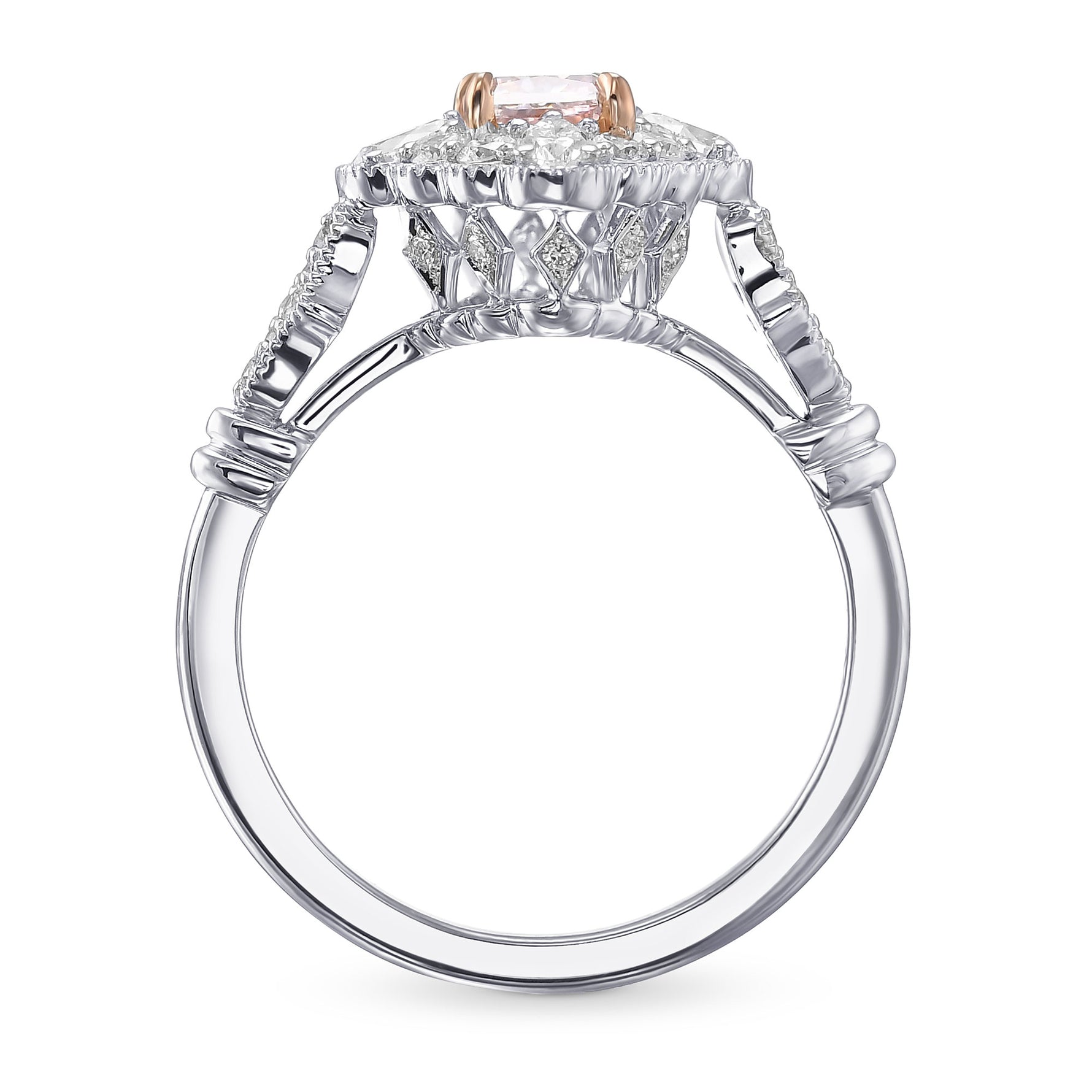 Fancy Pink Radiant Extraordinary Diamond Ring