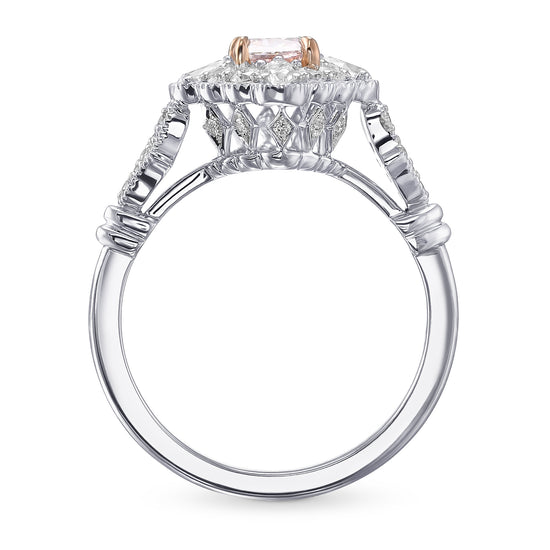Fancy Pink Radiant Extraordinary Diamond Ring