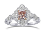 Fancy Pink Radiant Extraordinary Diamond Ring