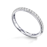 Open Pave Diamond Wedding Band