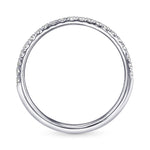 Open Pave Diamond Wedding Band