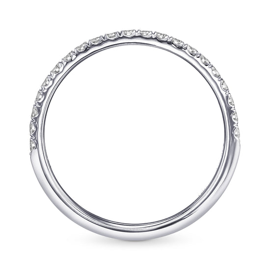Open Pave Diamond Wedding Band
