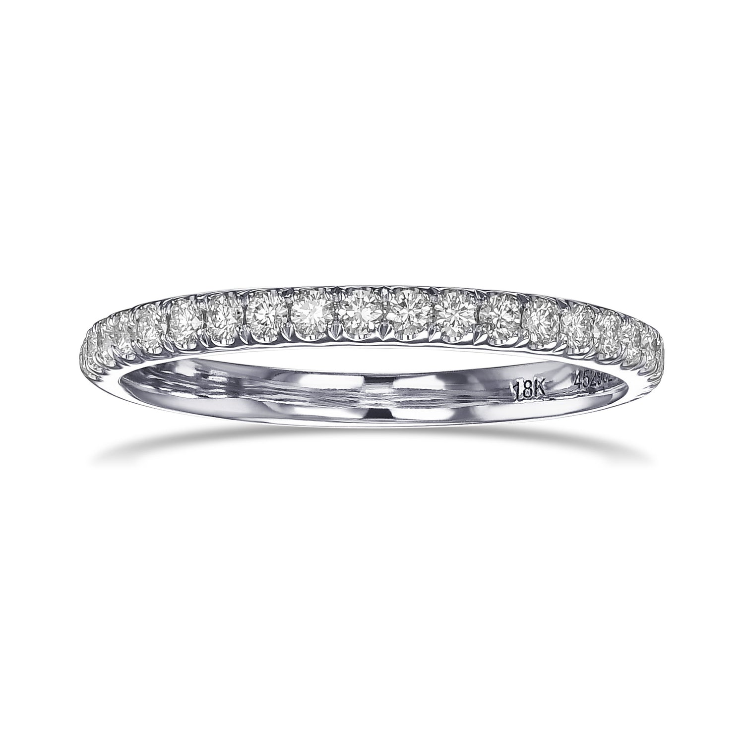 Open Pave Diamond Wedding Band