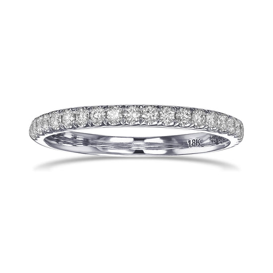 Open Pave Diamond Wedding Band